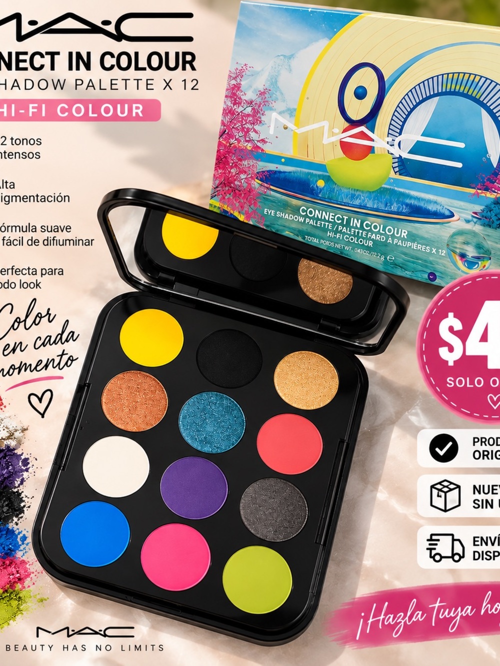 MAC Cosmetics Connect In Colour Hi‑Fi Colour Eyeshadow Palette — Multicolor